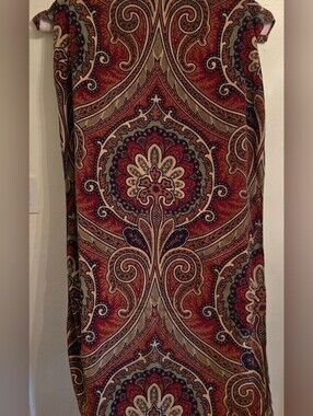 Two Vintage Lauren Ralph Lauren Medallion Paisley Cotton Bath Towels